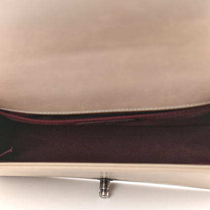 Chanel Glazed Calfskin Quilted Medium Boy Chained Flap Beige 4 of 9