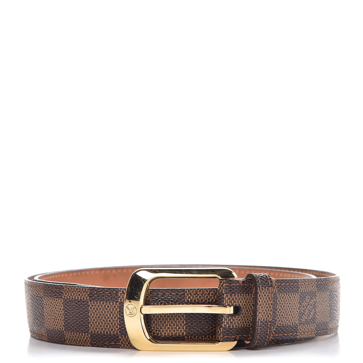 Louis Vuitton Damier Ebene 30mm Ellipse Belt 85 34 1 of 9