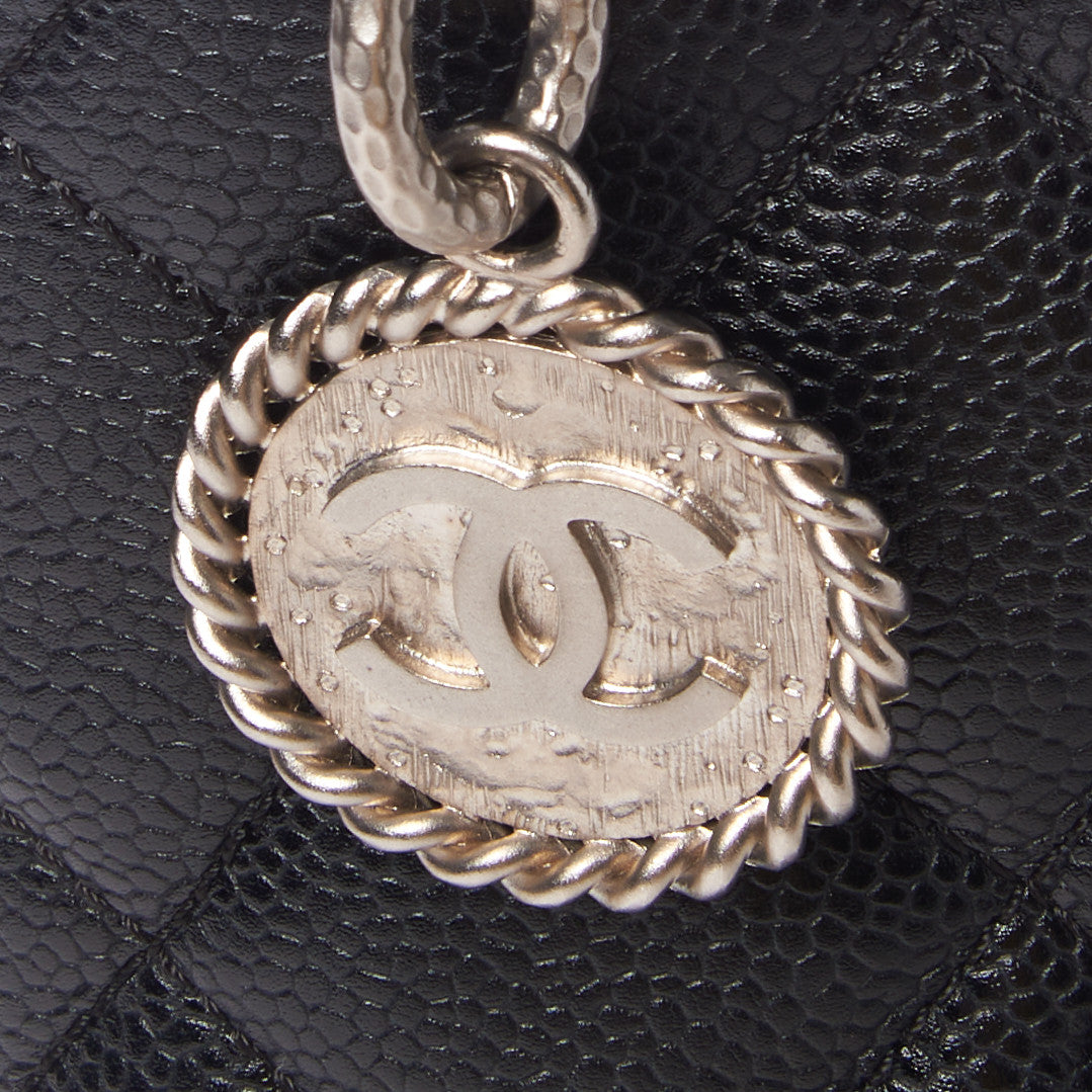Chanel Caviar Quilted Medallion Tote Black 7 of 9