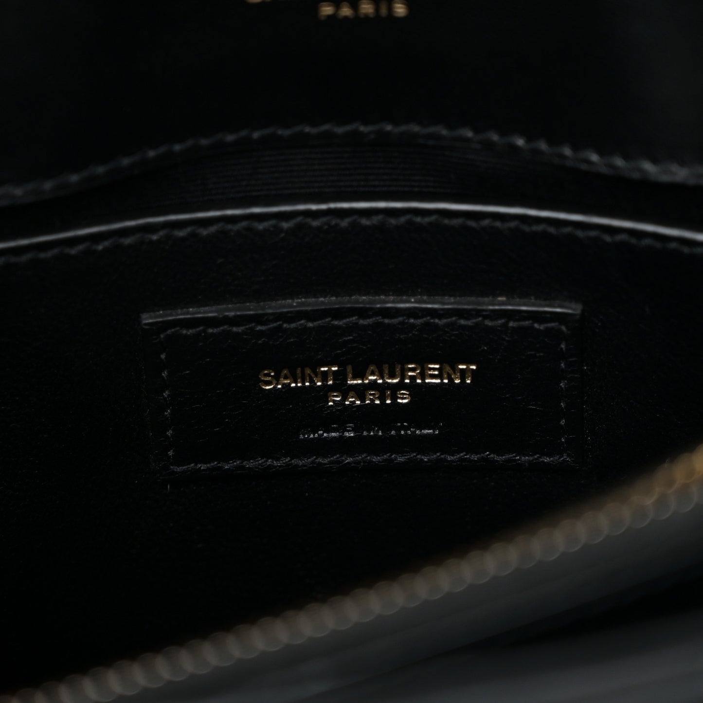 Calfskin Y Quilted Monogram Small Loulou Chain Satchel Black