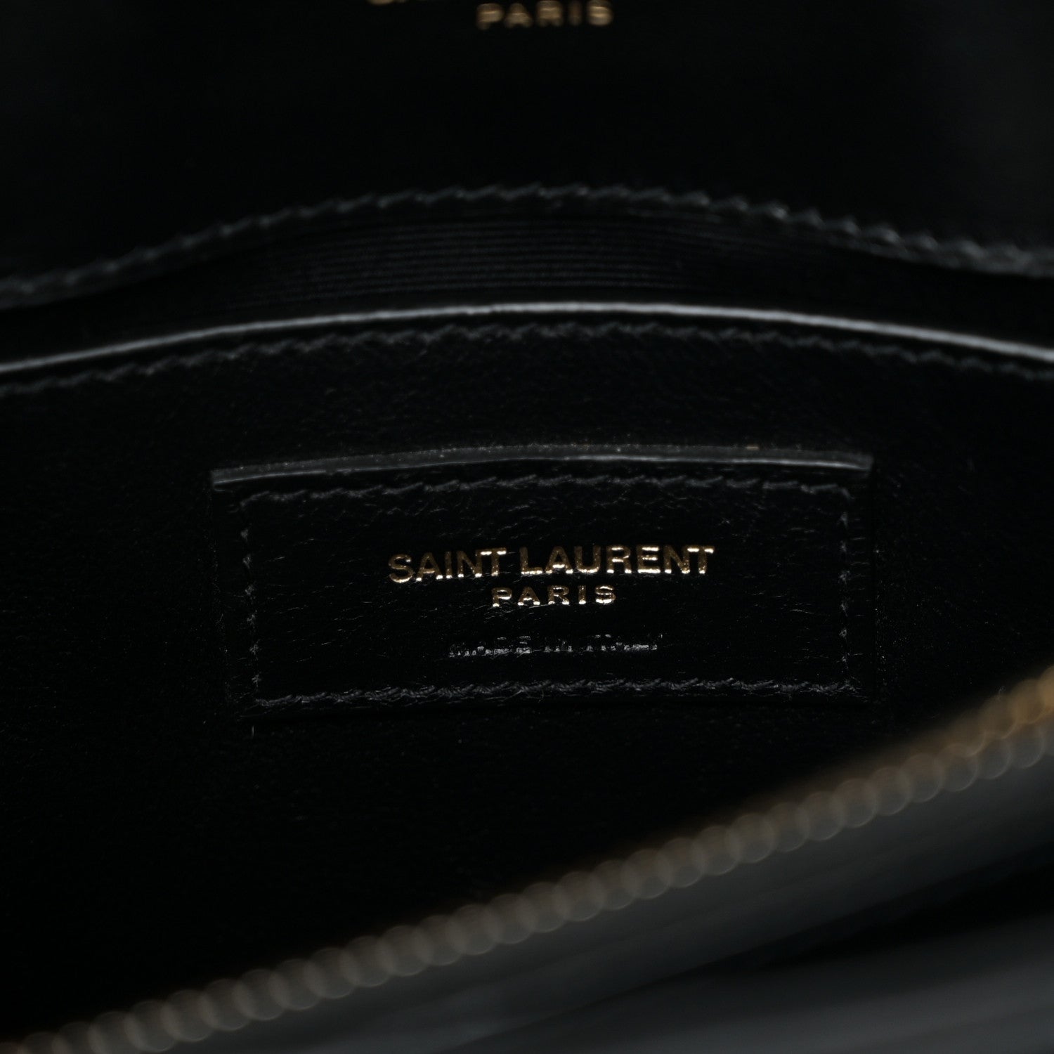 Saint Laurent Calfskin Y Quilted Monogram Small Loulou Chain Satchel Black 6 of 9