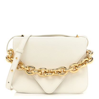 Bottega Veneta Calfskin Mount Envelope Bag White 1 of 11