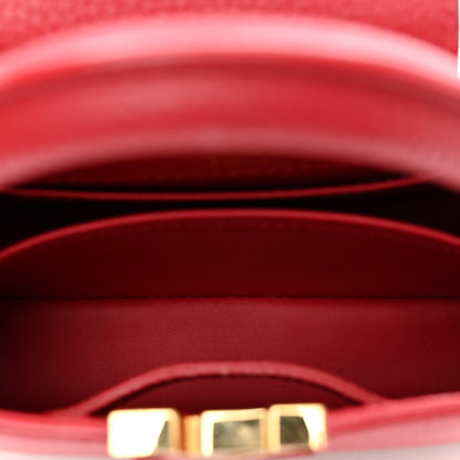 Louis Vuitton Taurillon Mini Capucines Scarlet 6 of 9