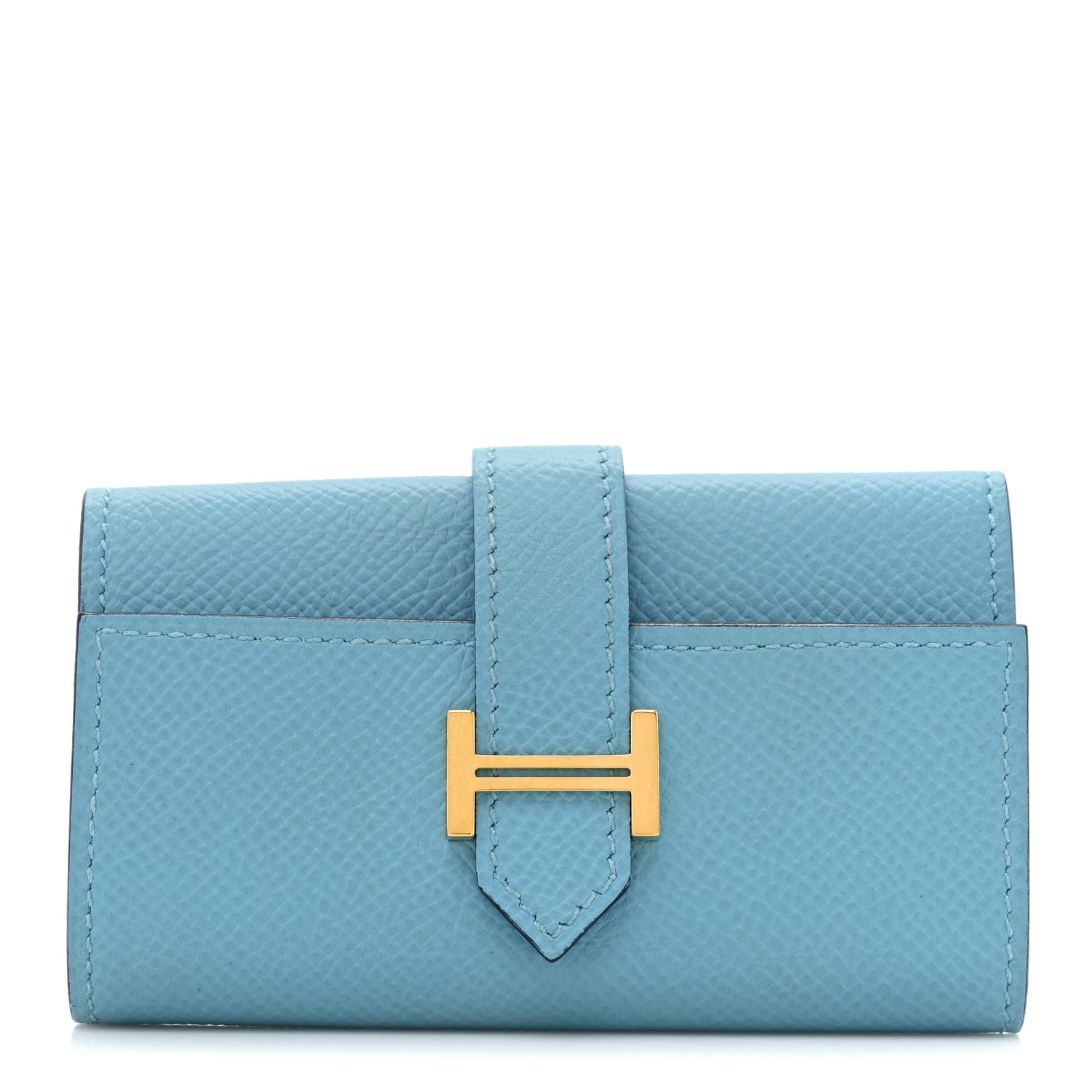 Hermes Epsom Bearn Multicles 4 Key Holder Bleu Du Nord 1 of 9