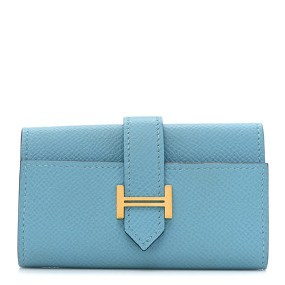 Hermes Epsom Bearn Multicles 4 Key Holder Bleu Du Nord 1 of 9