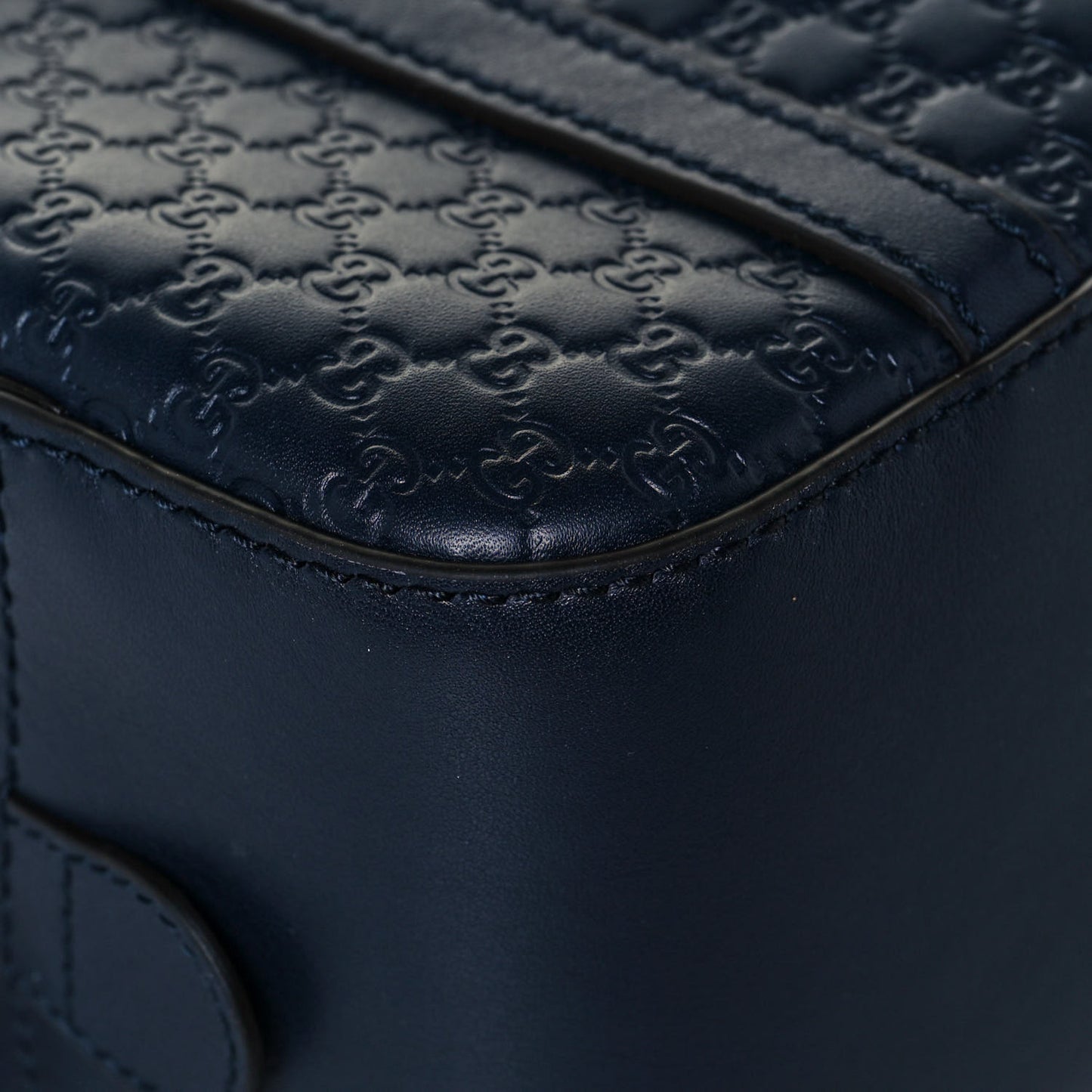 Soft Microguccissima Small Crossbody Bag Blue