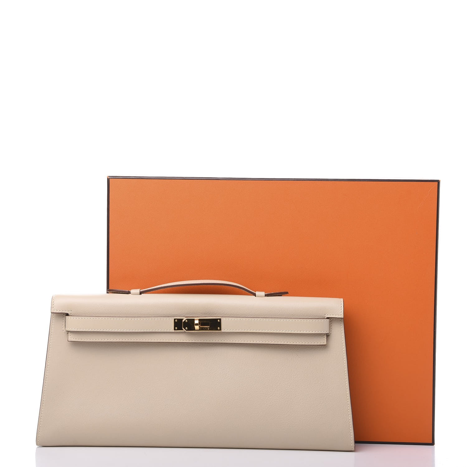 Hermes Swift Kelly Longue Clutch Pochette Parchemin 8 of 8