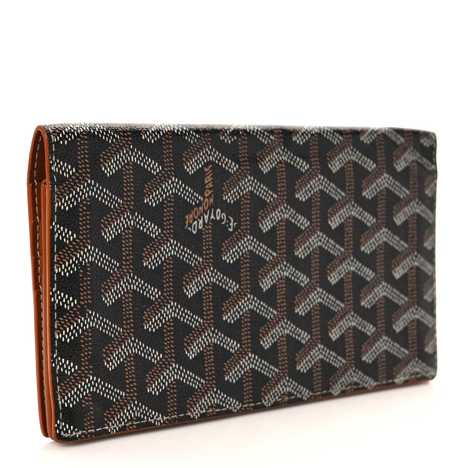 Goyard Goyardine Richelieu Wallet Black Gold 3 of 7