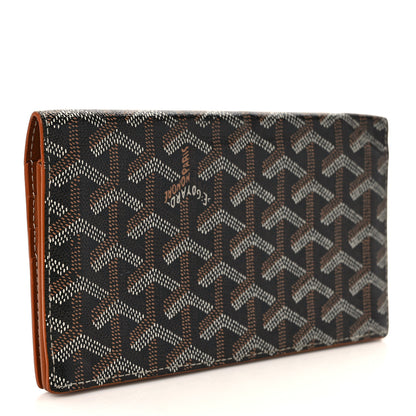 Goyard Goyardine Richelieu Wallet Black Gold 3 of 7