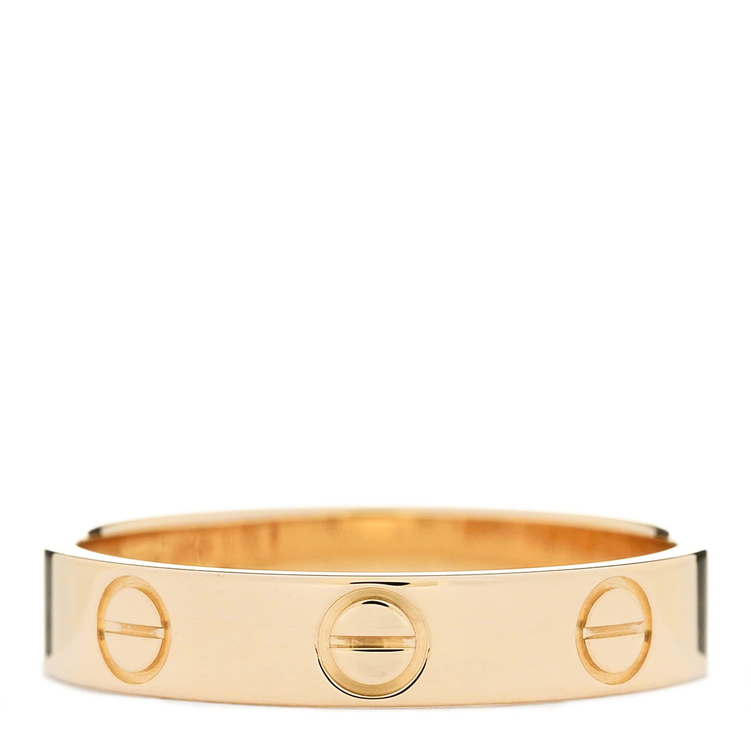 Cartier 18K Yellow Gold 3.5mm LOVE Wedding Band Ring 51 5.75 3 of 4