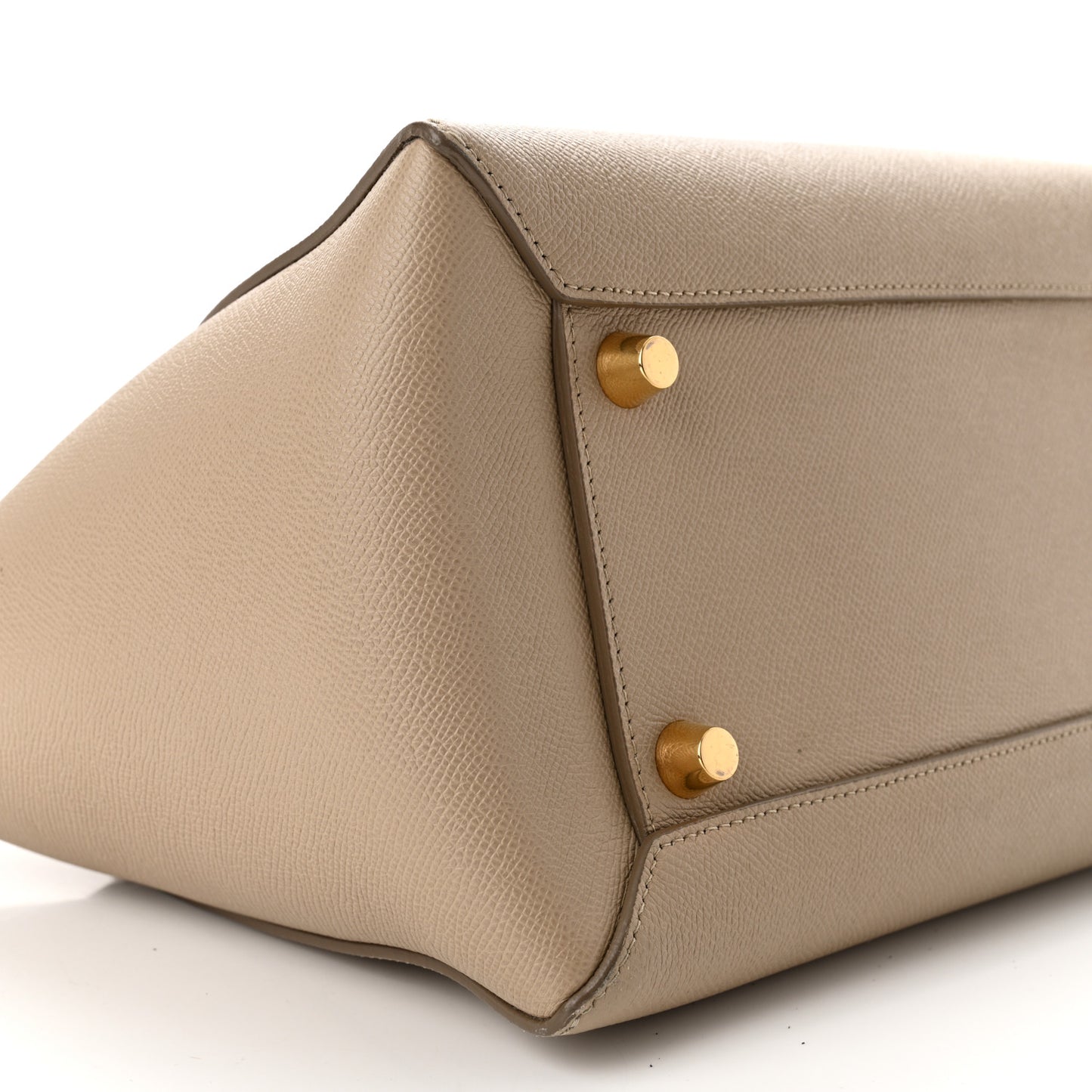 Grained Calfskin Mini Belt Bag Light Taupe