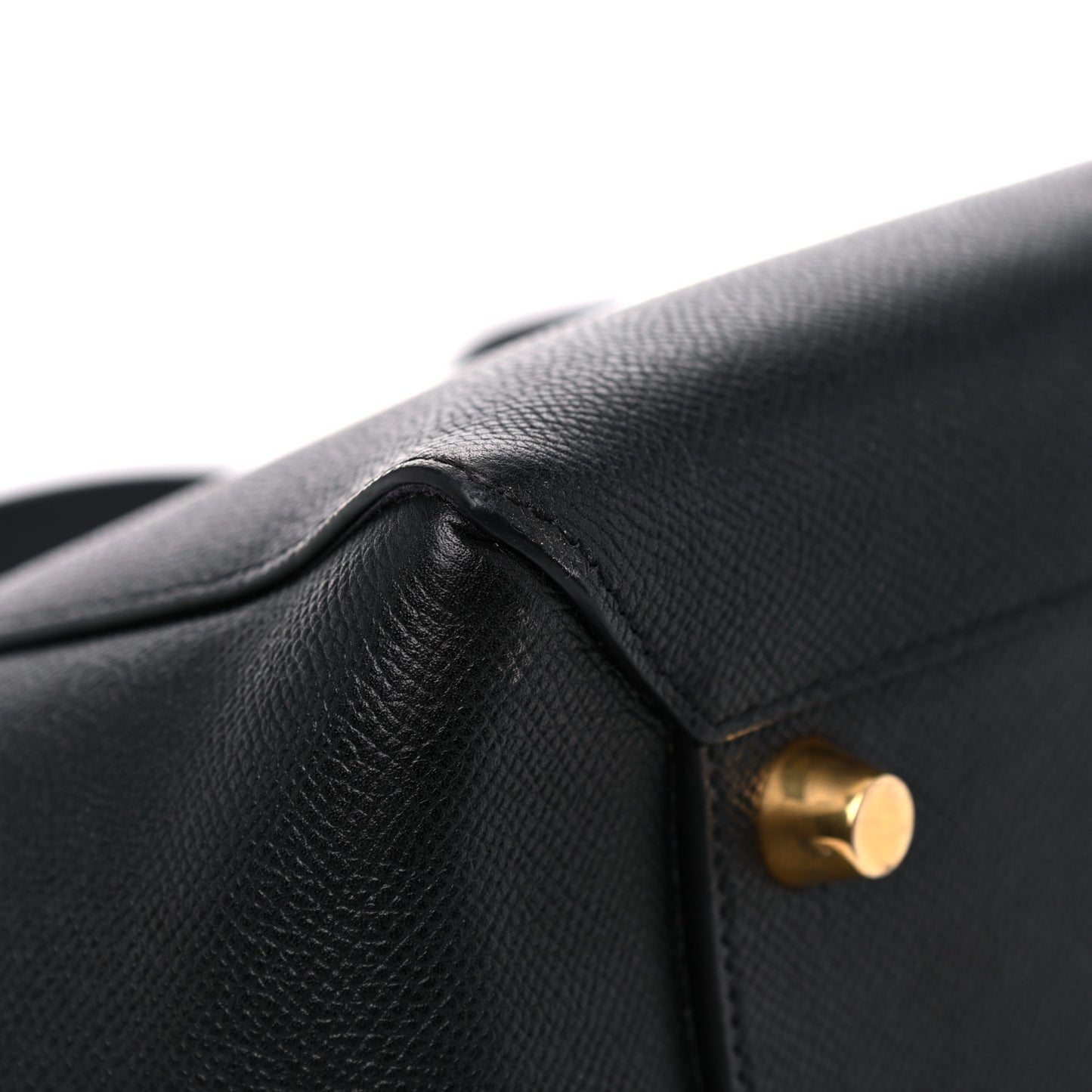 Grained Calfskin Mini Belt Bag Black