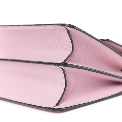 Dolce & Gabbana Grained Calfskin Rosalia Shoulder Bag Pink 8 of 10
