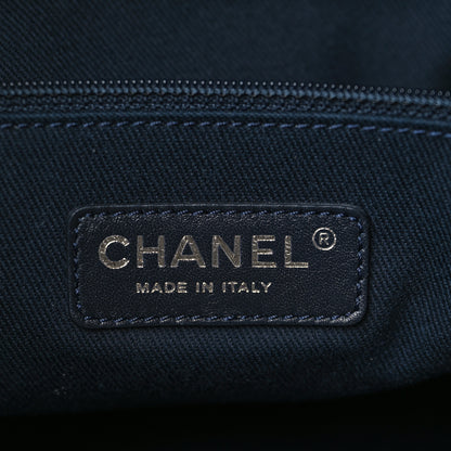Chanel Denim Large Shopping Tote Blue 6 of 9