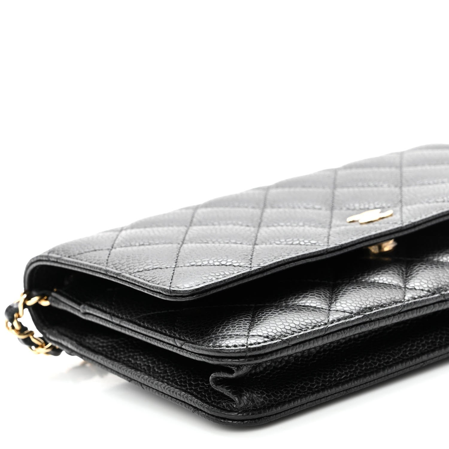 Chanel Caviar Quilted Wallet On Chain WOC Black 10 of 11