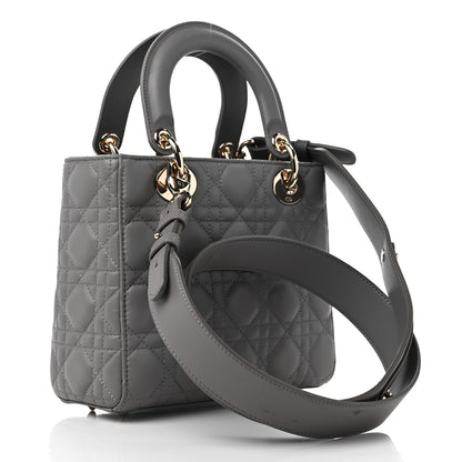 Christian Dior Lambskin Cannage Small My ABC Dior Lady Dior Grey 3 of 11