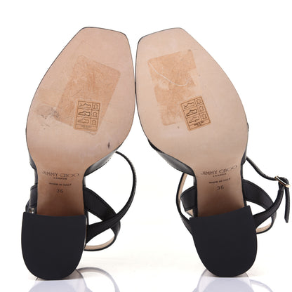 Jimmy Choo Calfskin Sandals 36 Black 5 of 12