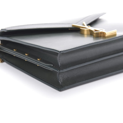 Saint Laurent Smooth Calfskin Monogram Cassandra Clasp Bag Dark Green 7 of 8