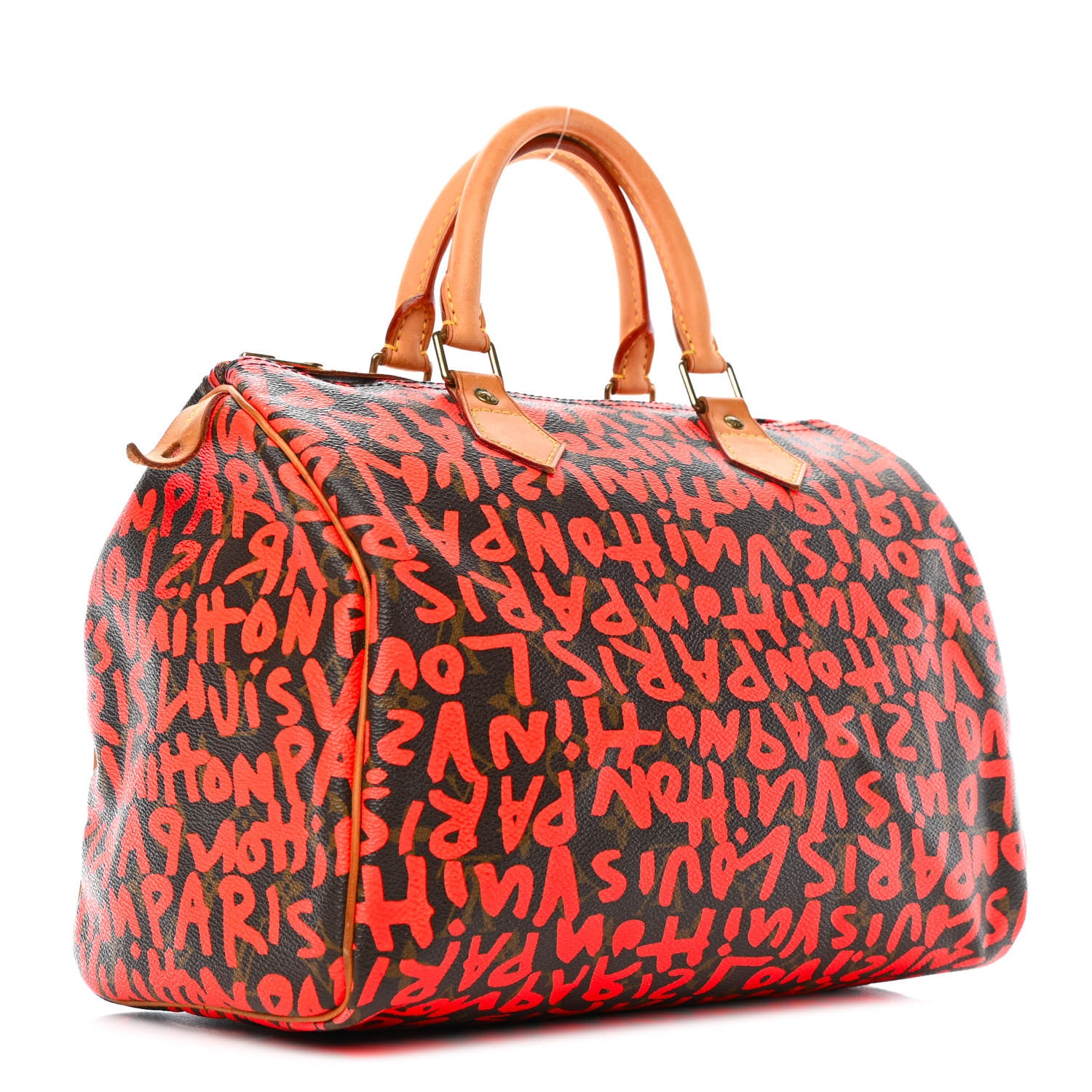 Louis Vuitton Monogram Graffiti Speedy 30 Orange 2 of 6
