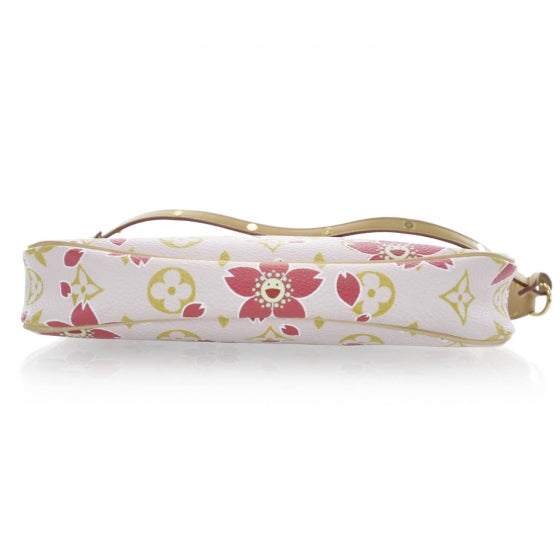 Monogram Cherry Blossom Pochette Accessories Red