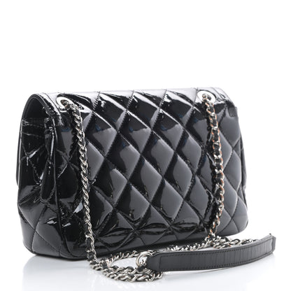 Chanel Patent Quilted Small Coco Shine Flap Black 3 of 15