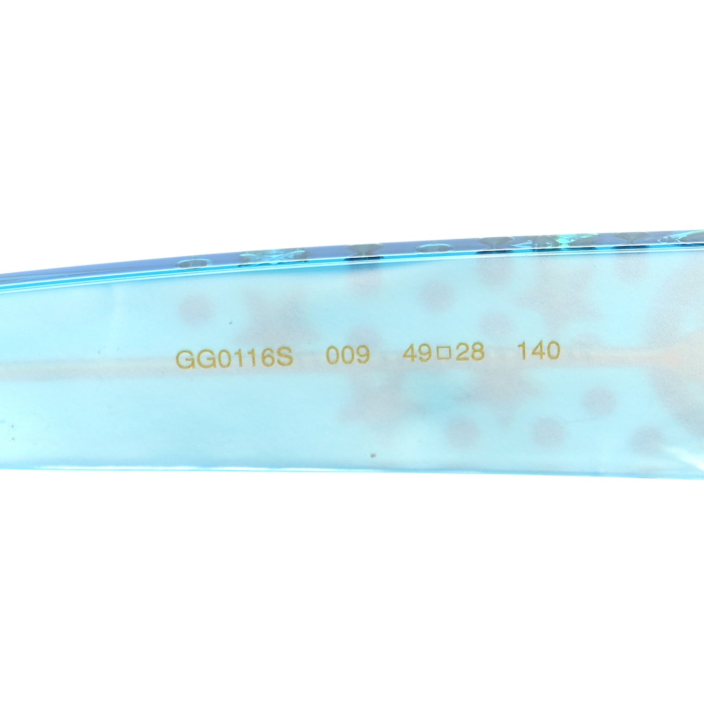 Acetate Crystal Oversize Star Sunglasses GG0116S Blue