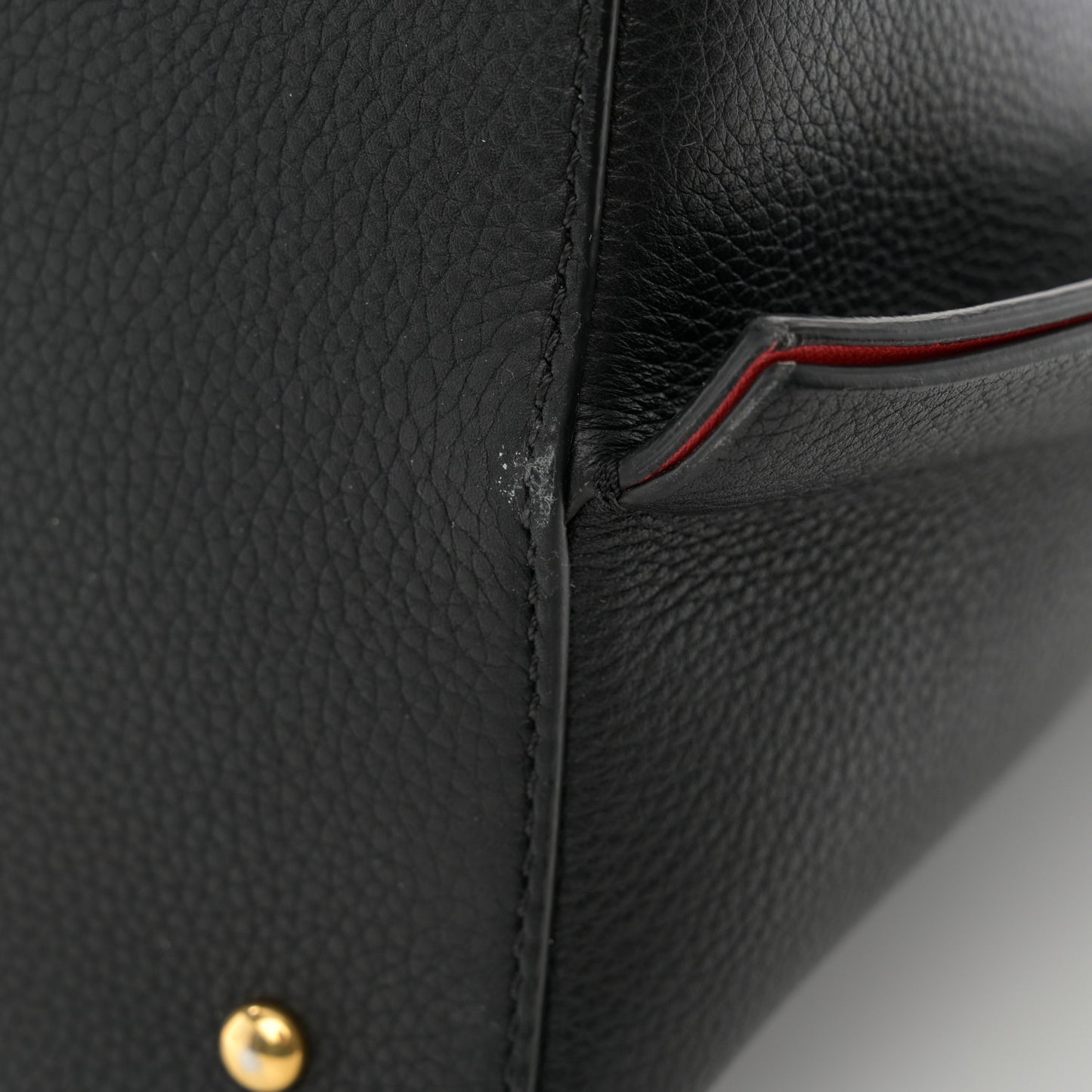 Grainy Calfskin Escape Hobo Bag Black