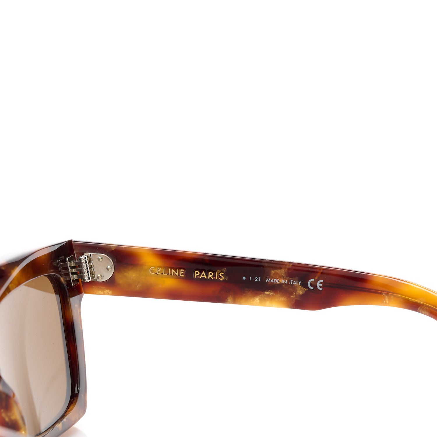 Celine Acetate Square Sunglasses CL40130I Havana 7 of 9