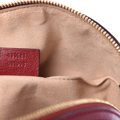 Gucci Suede Calfskin Web Small Ophidia Dome Shoulder Bag New Blue Romantic Cherry 9 of 10