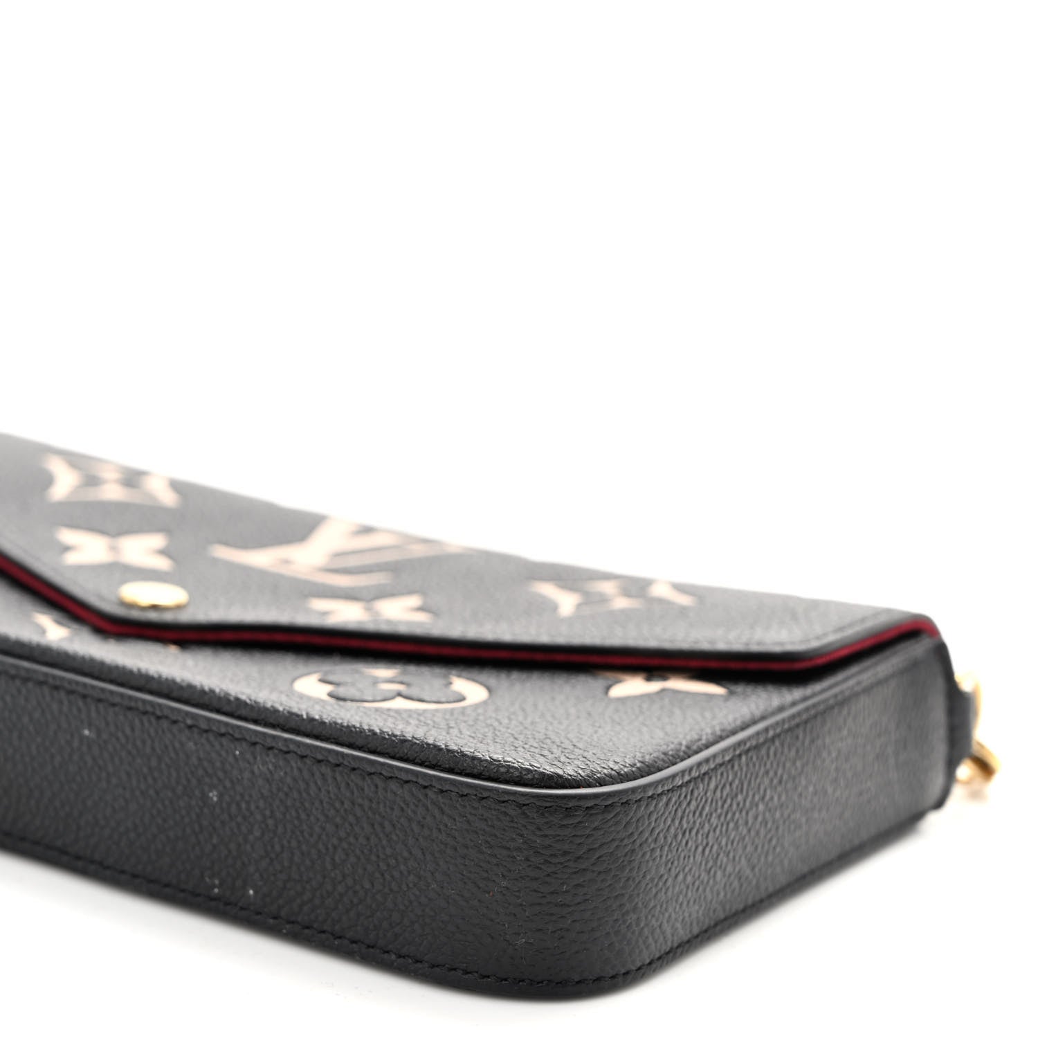 Louis Vuitton Empreinte Monogram Giant Felicie Pochette Black Beige 10 of 12