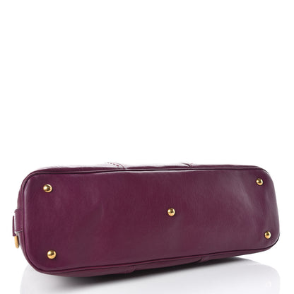 Saint Laurent Calfskin Large Muse Magenta 4 of 9