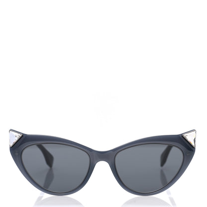 Fendi Acetate Metal FF Cat Eye Sunglasses FF 0356/S Blue 2 of 8