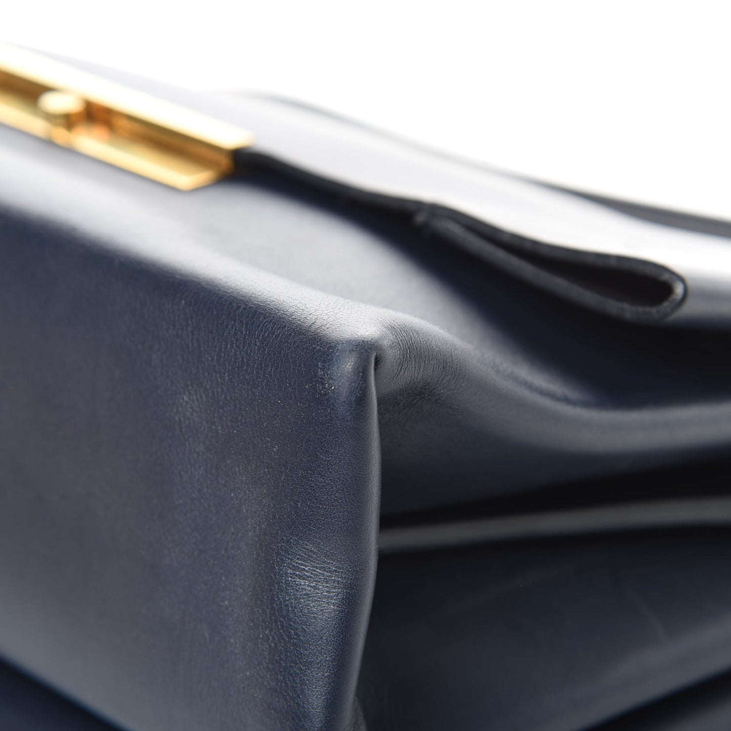 Calfskin Blade Flap Navy