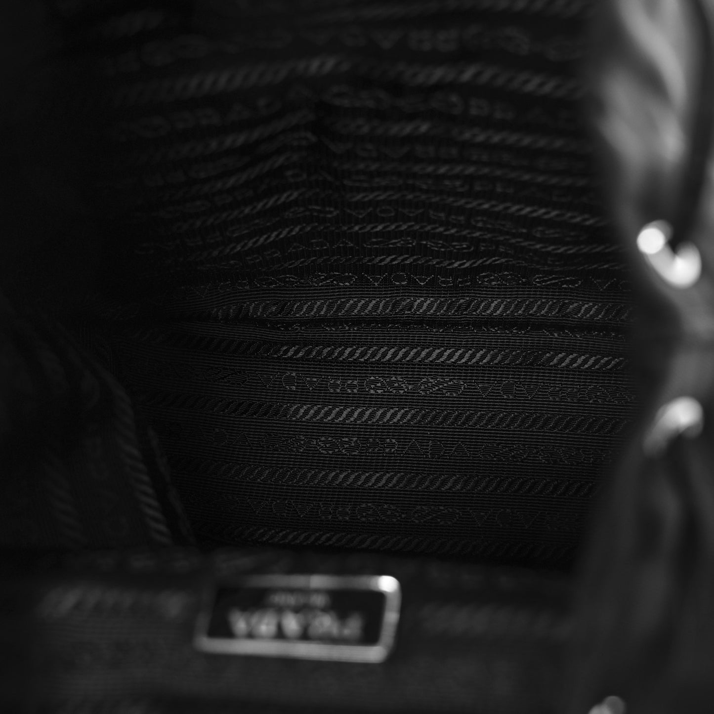 Nylon Vela Mini Crossbody Backpack Black