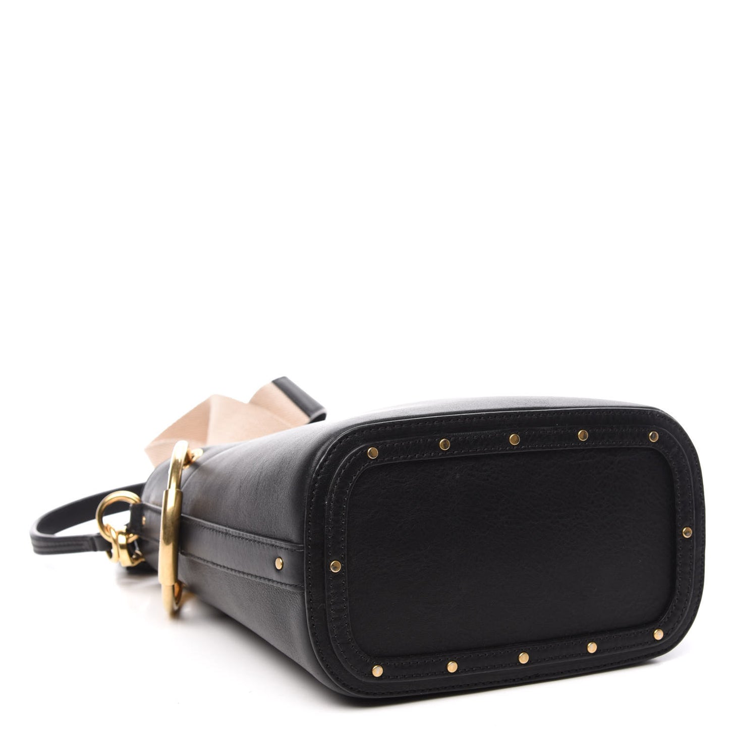 Smooth Calfskin Small Roy Bucket Bag Black