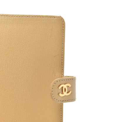 Chanel Goatskin Small Ring Agenda Planner Beige 9 of 10