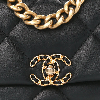 Chanel Lambskin Quilted Medium Chanel 19 Flap Black 8 of 10