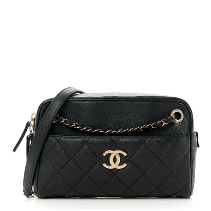 Chanel Caviar Quilted Small In & Out Camera Case Black 1 of 14