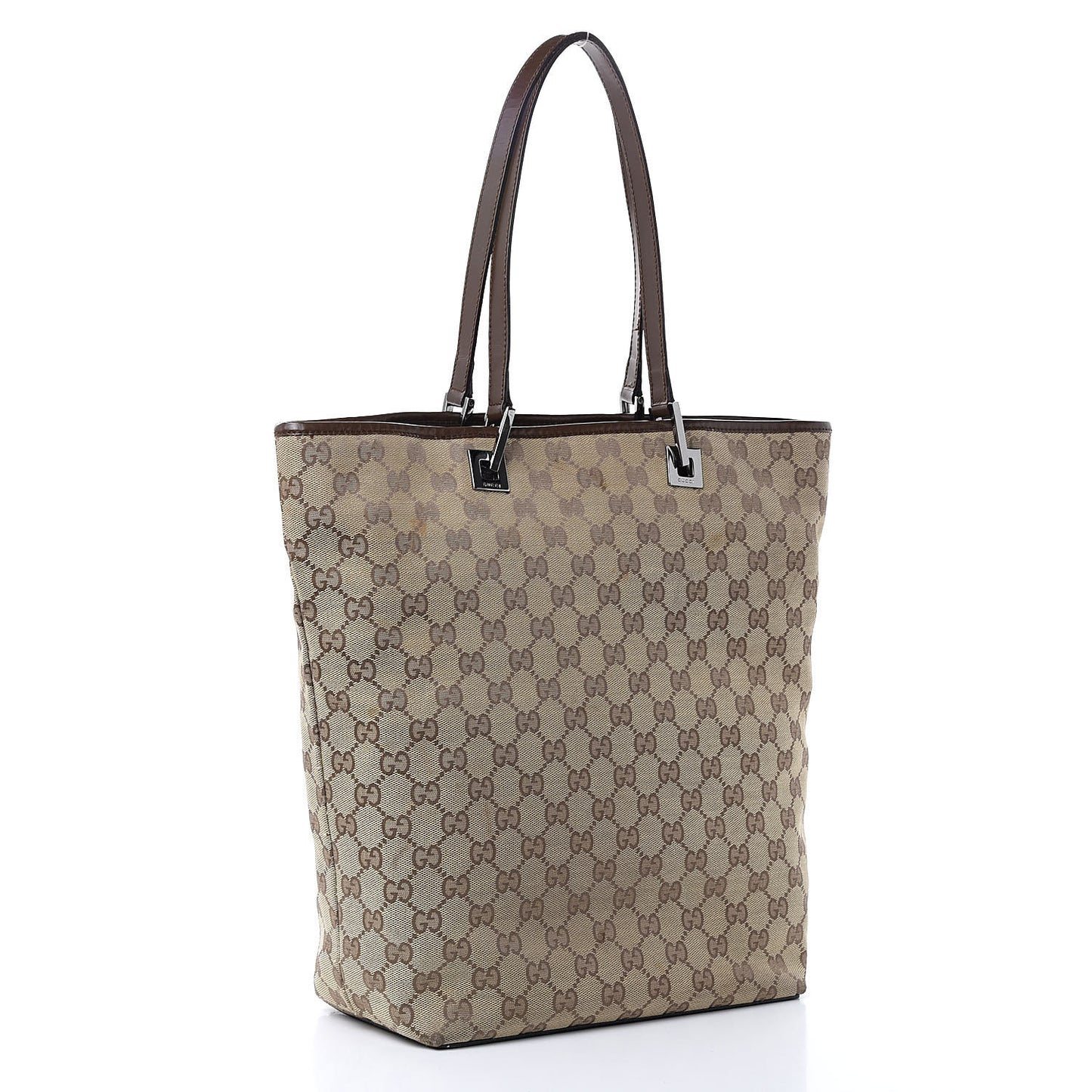 Monogram Large Bucket Tote Dark Brown