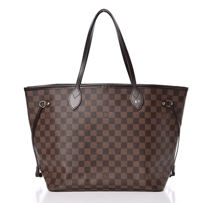 Louis Vuitton Damier Ebene Neo Neverfull MM Rose Ballerine 3 of 15