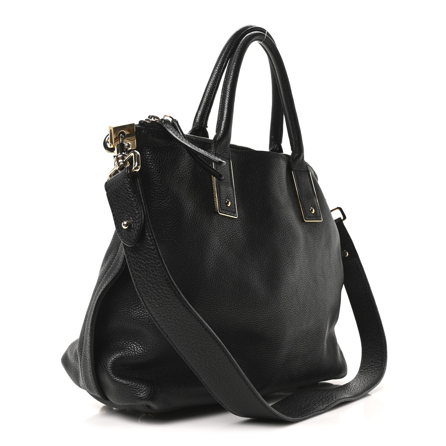 Mulberry Classic Grained Calfskin Small Alice Satchel Black 3 of 11