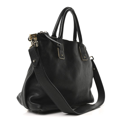 Mulberry Classic Grained Calfskin Small Alice Satchel Black 3 of 11