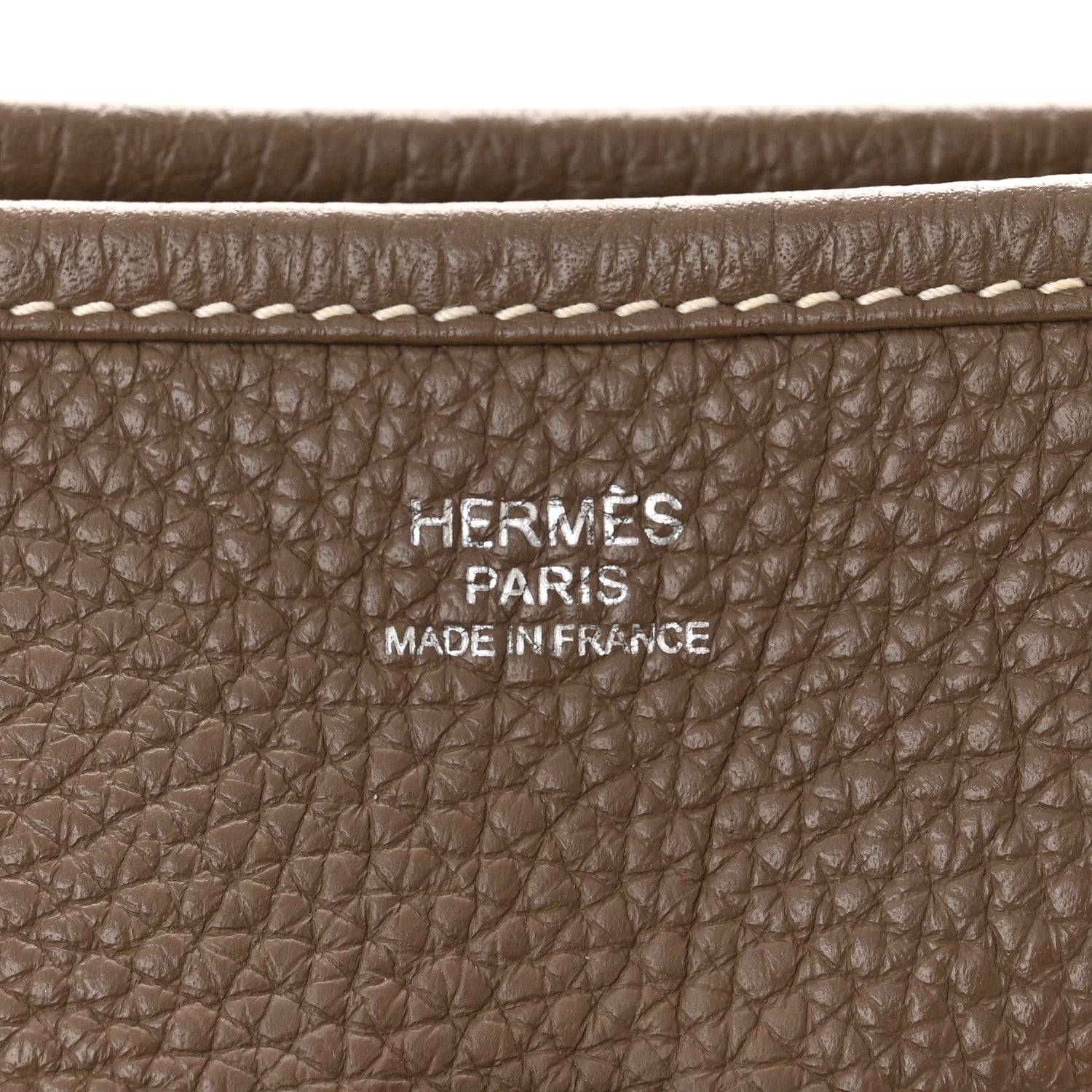 Hermes Taurillon Clemence Evelyne III PM Etoupe 6 of 12
