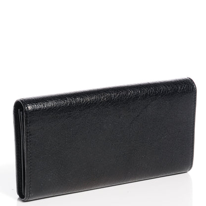 Balenciaga Agneau Giant 12 Silver Hardware Money Wallet Black 3 of 10