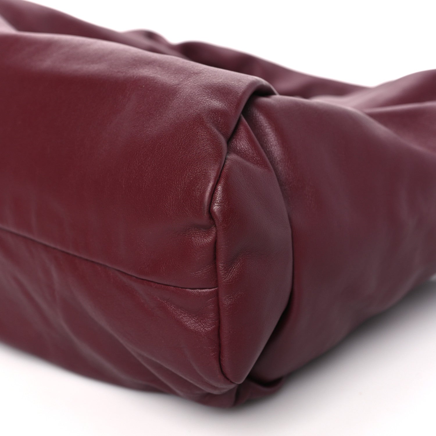 Bottega Veneta Smooth Butter Calfskin Small The Shoulder Pouch Dark Red 10 of 10