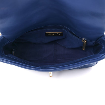 Chanel Lambskin Quilted Medium Chanel 19 Flap Blue 5 of 12