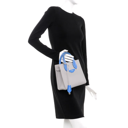 Balenciaga Smooth Calfskin Acrochord Mini All Afternoon Gris Cyan 3 of 10