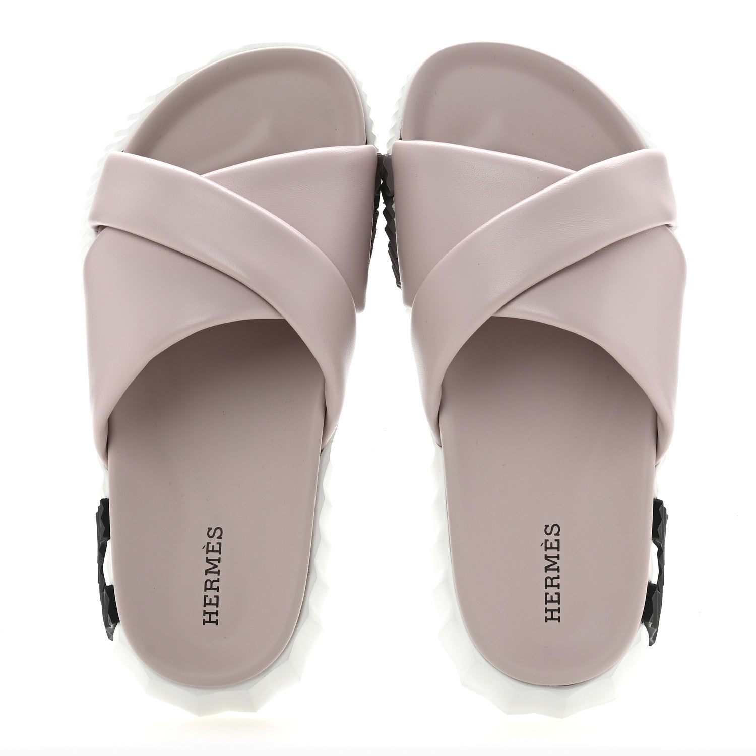 Hermes Nappa Womens Infra Sandals 35 Rose Porcelaine 2 of 10