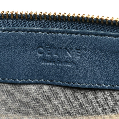 Celine Lambskin Large Trio Crossbody Metallic Blue 6 of 10