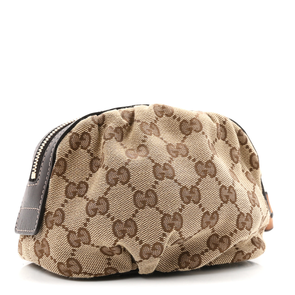 Monogram Medium Bamboo Cosmetic Case Dark Brown